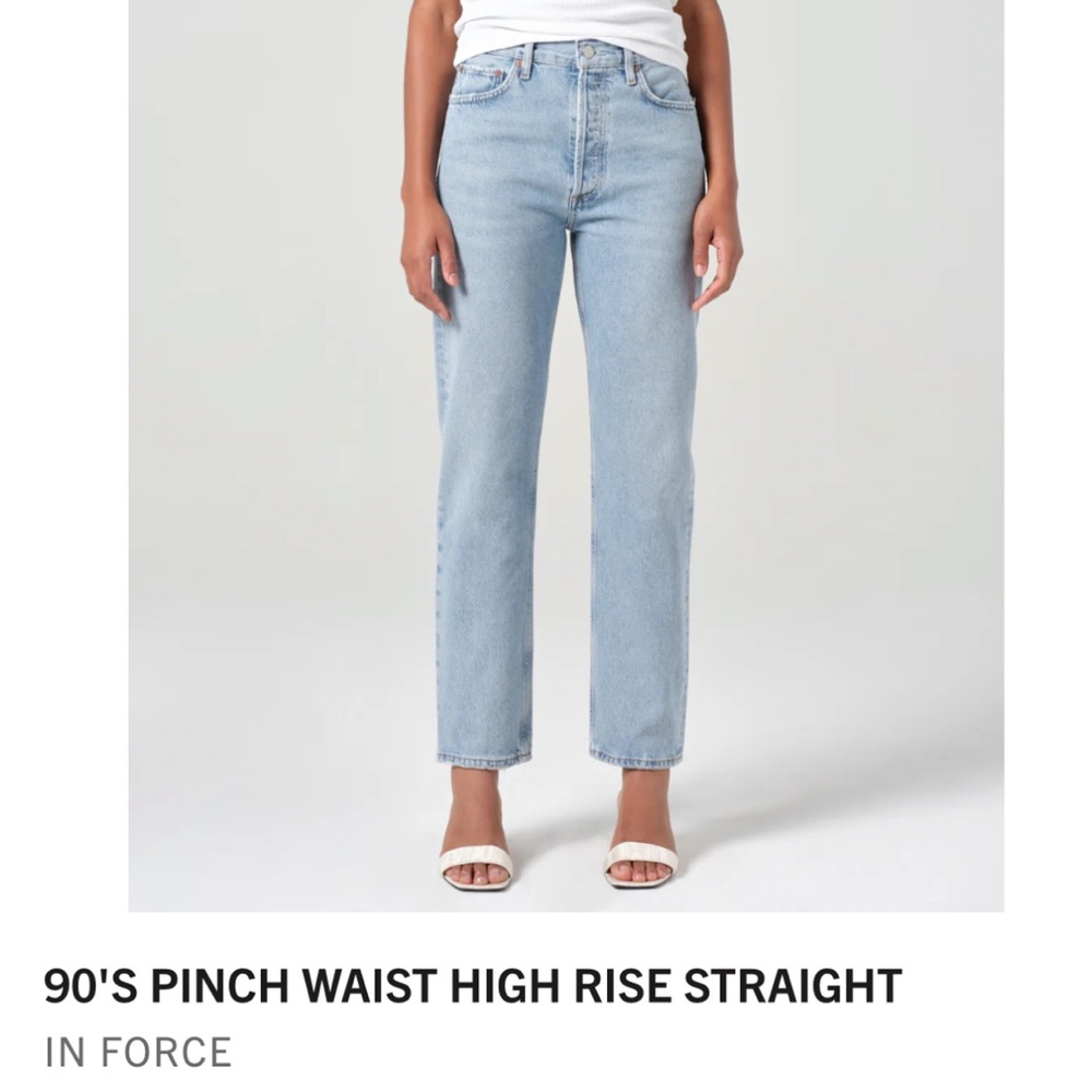 Agolde Women's 90’s Pinch Waist High Rise Straight Jeans